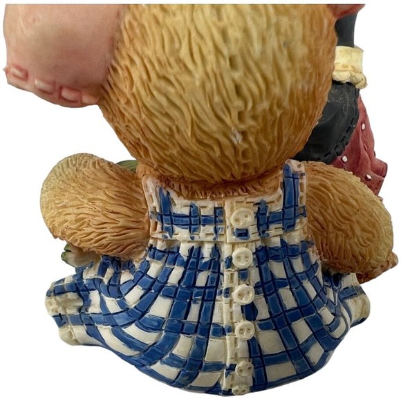 Enesco This Little Piggy Figurine Nothin Corny Bout You And Me 1994 TLP Crow Pig - Picture 7 of 9